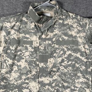 DJ Manufacturing Corp Jacket Mens Medium Green Camo Army Combat Uniform ACU BDU